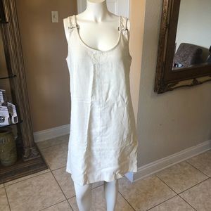 Leo & Sage Cotton cream dress medium